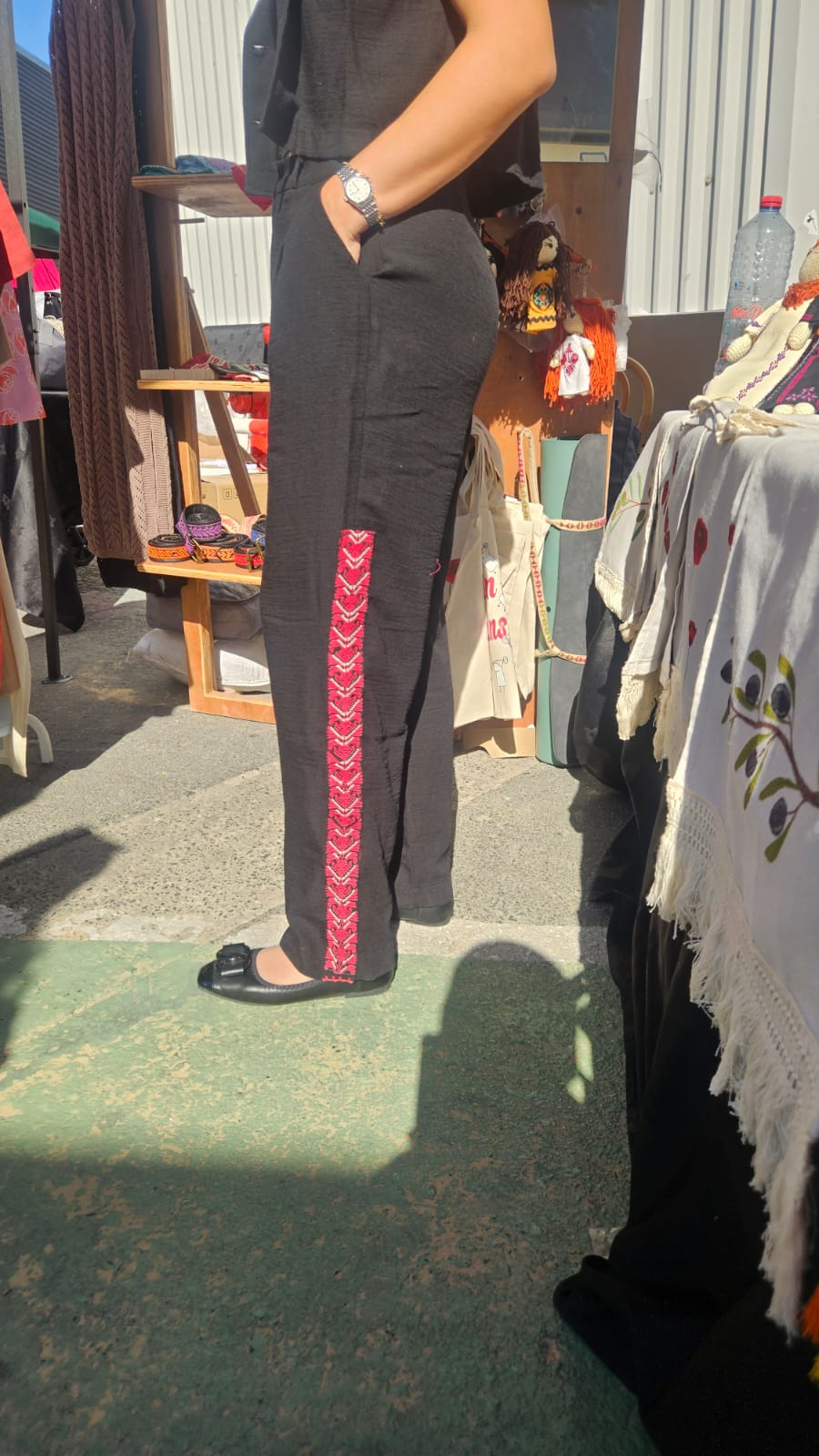 Crop and Wide Leg Lacing Detail Knitted Co-ord Set