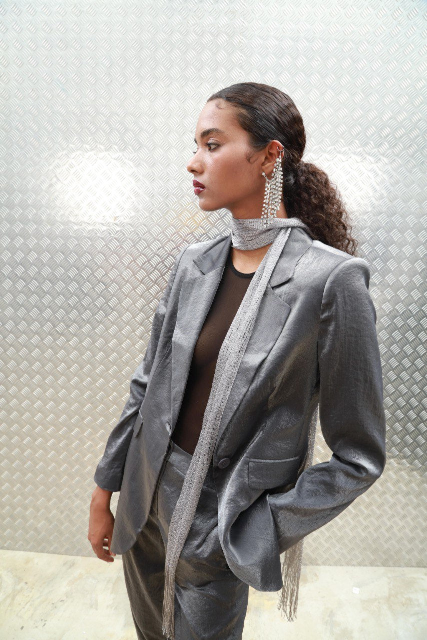 Smart look pure-linen blazer