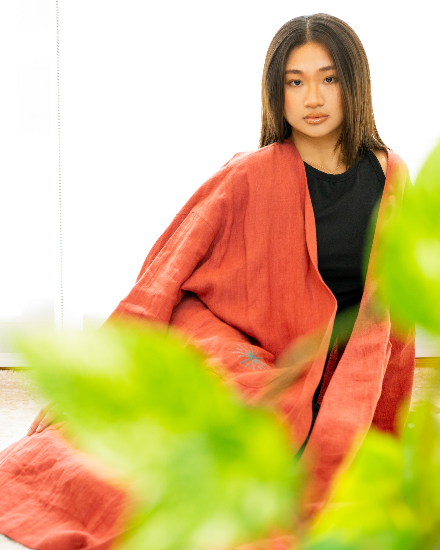 Kimono Red/Turquoise