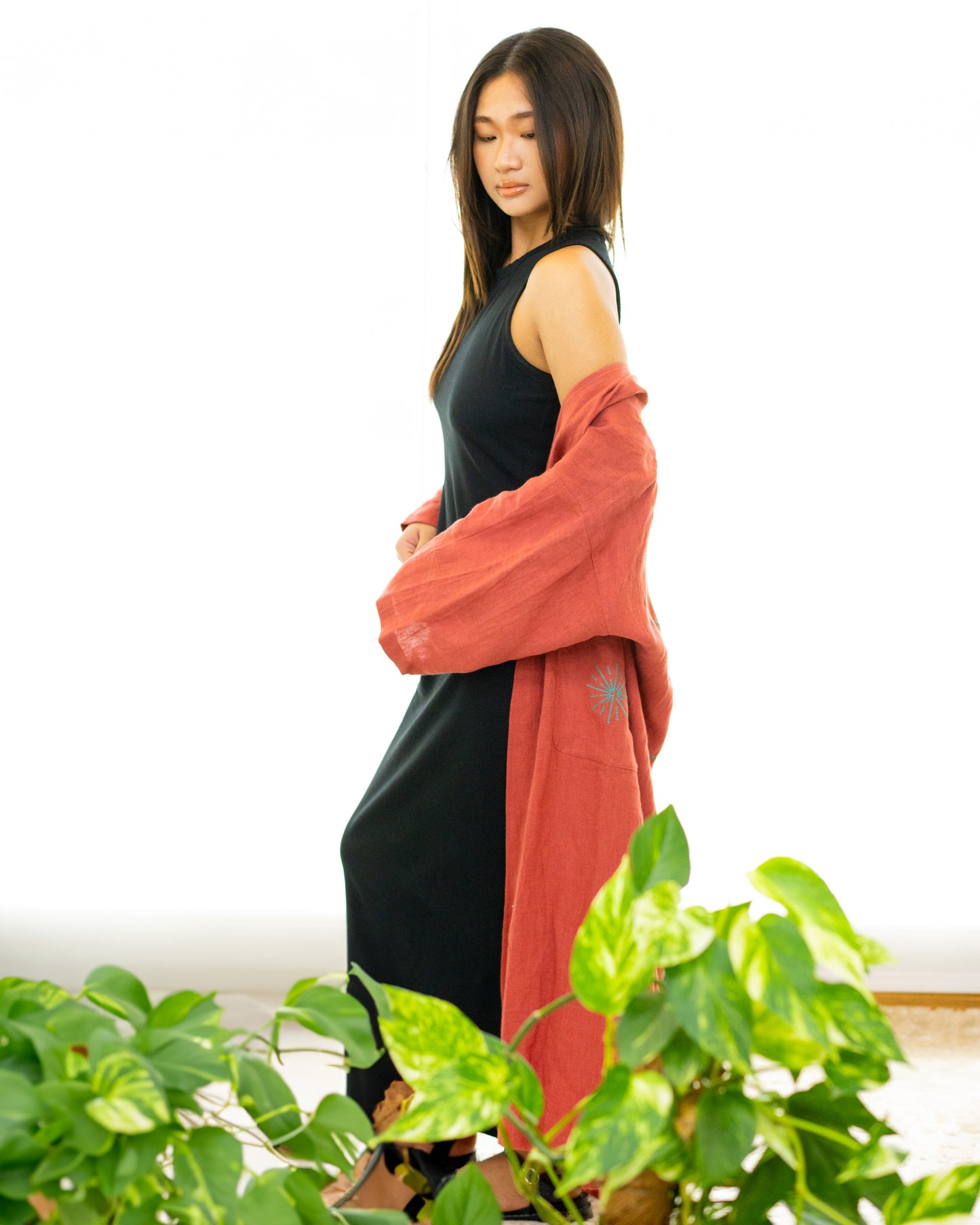 Kimono Red/Turquoise